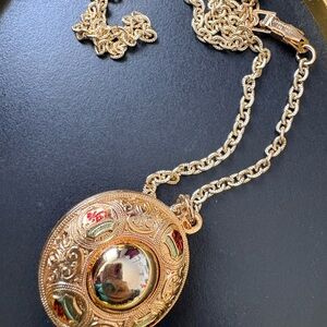 Vintage “made in Germany” Elegant Gold Pendant Necklace